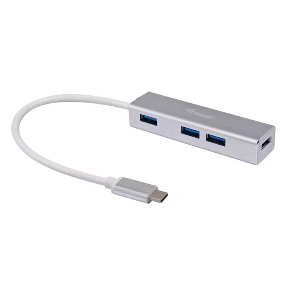 Equip Hub 4 Porte Hub USB 2.0 Argento