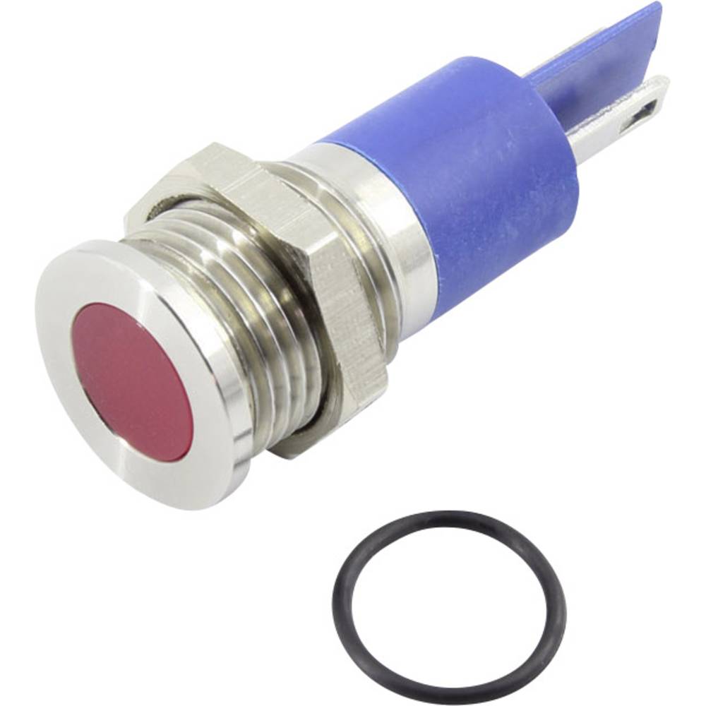 TRU COMPONENTS 1605985 Luce di segnalazione a LED Rosso 24 V DC/AC 60 mcd