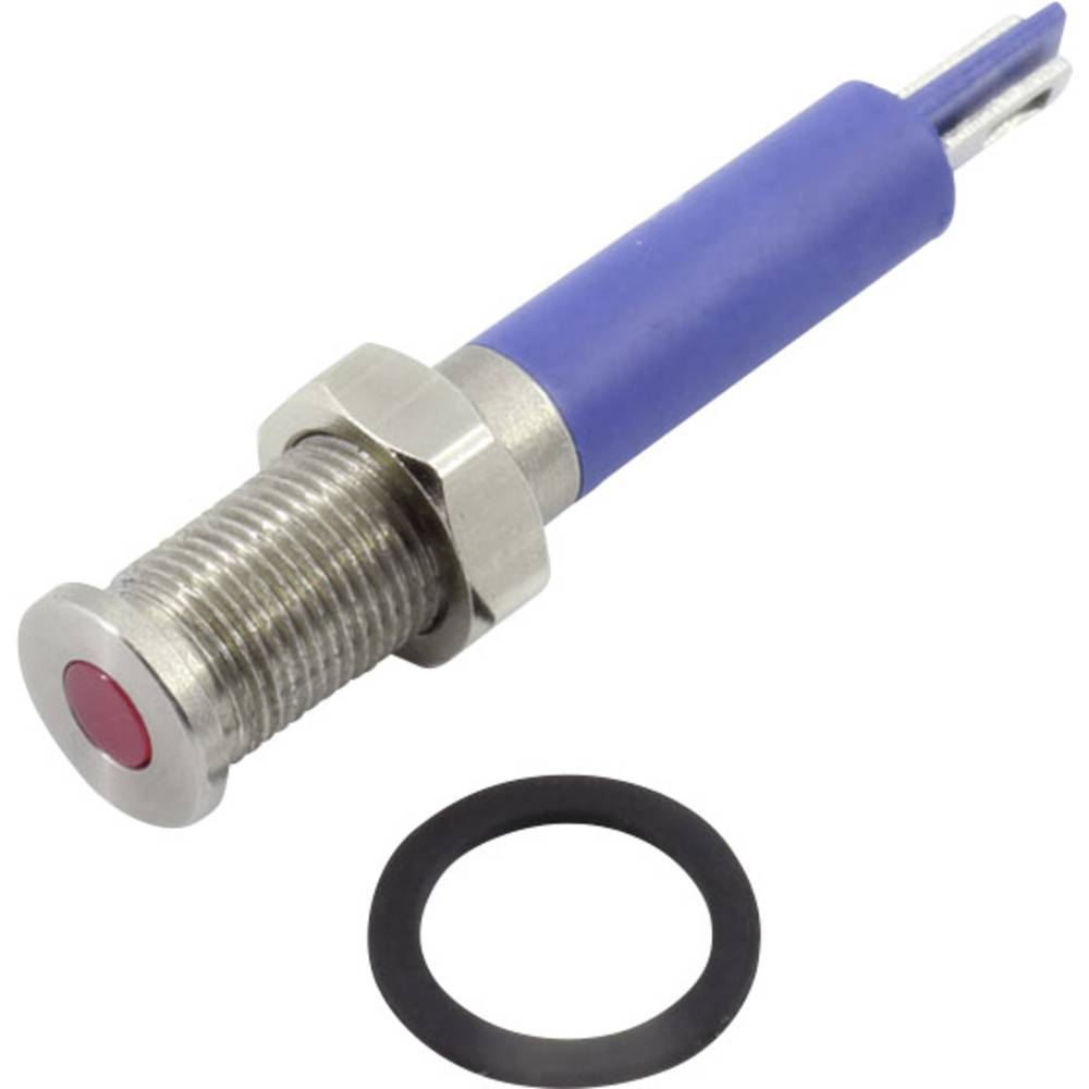 TRU COMPONENTS 1605944 Luce di segnalazione a LED Rosso 24 V DC/AC 80 mcd