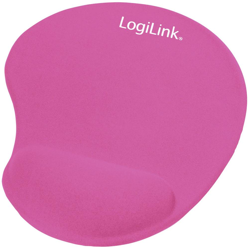 LogiLink ID0027P Tappetino per il mouse con inserto in gel per polso Ergonomico Rosa
