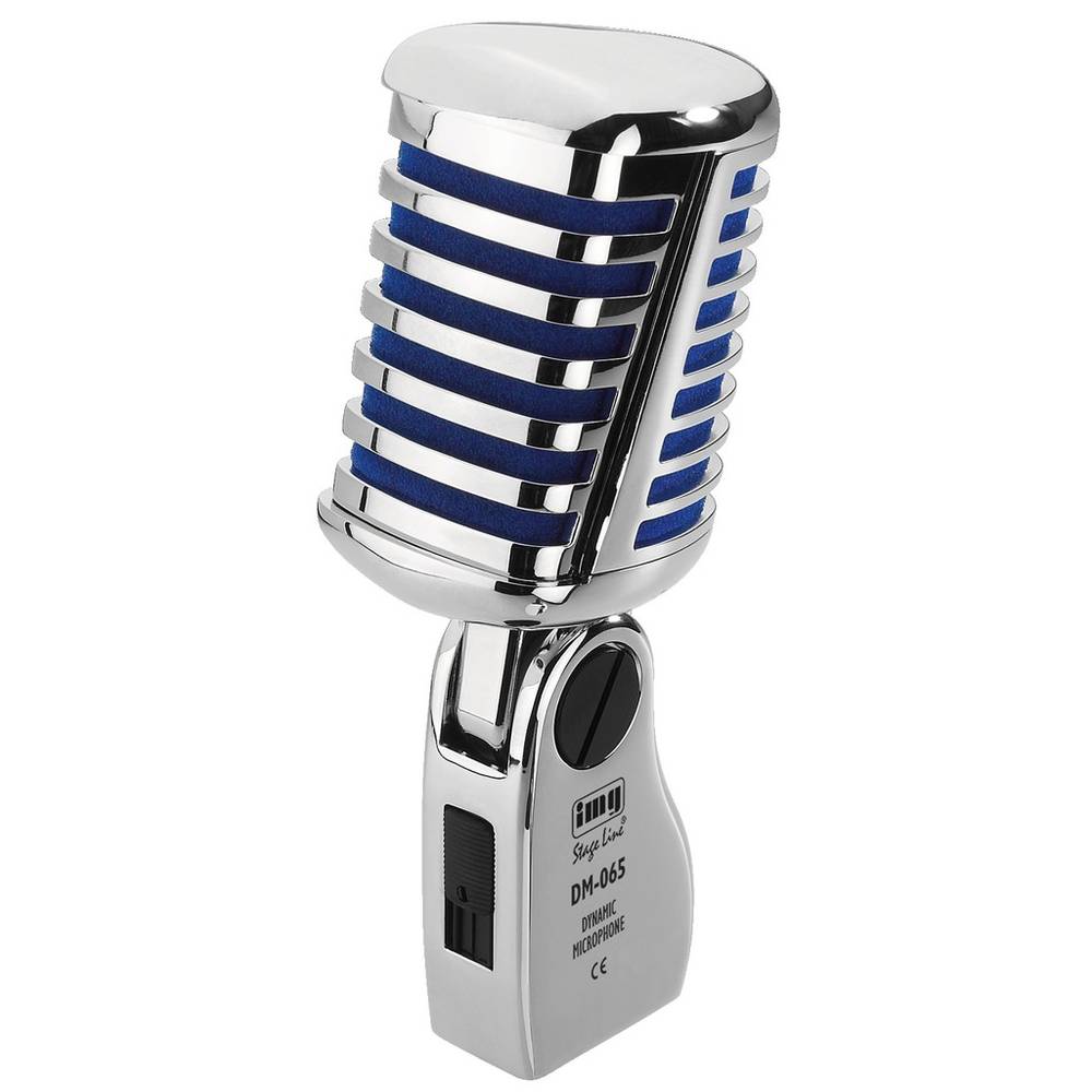 IMG Stageline DM-065 Microfono per cantanti Tipo di trasmissione (dettaglio):Cablato Alloggiamento in metallo, Interruttore