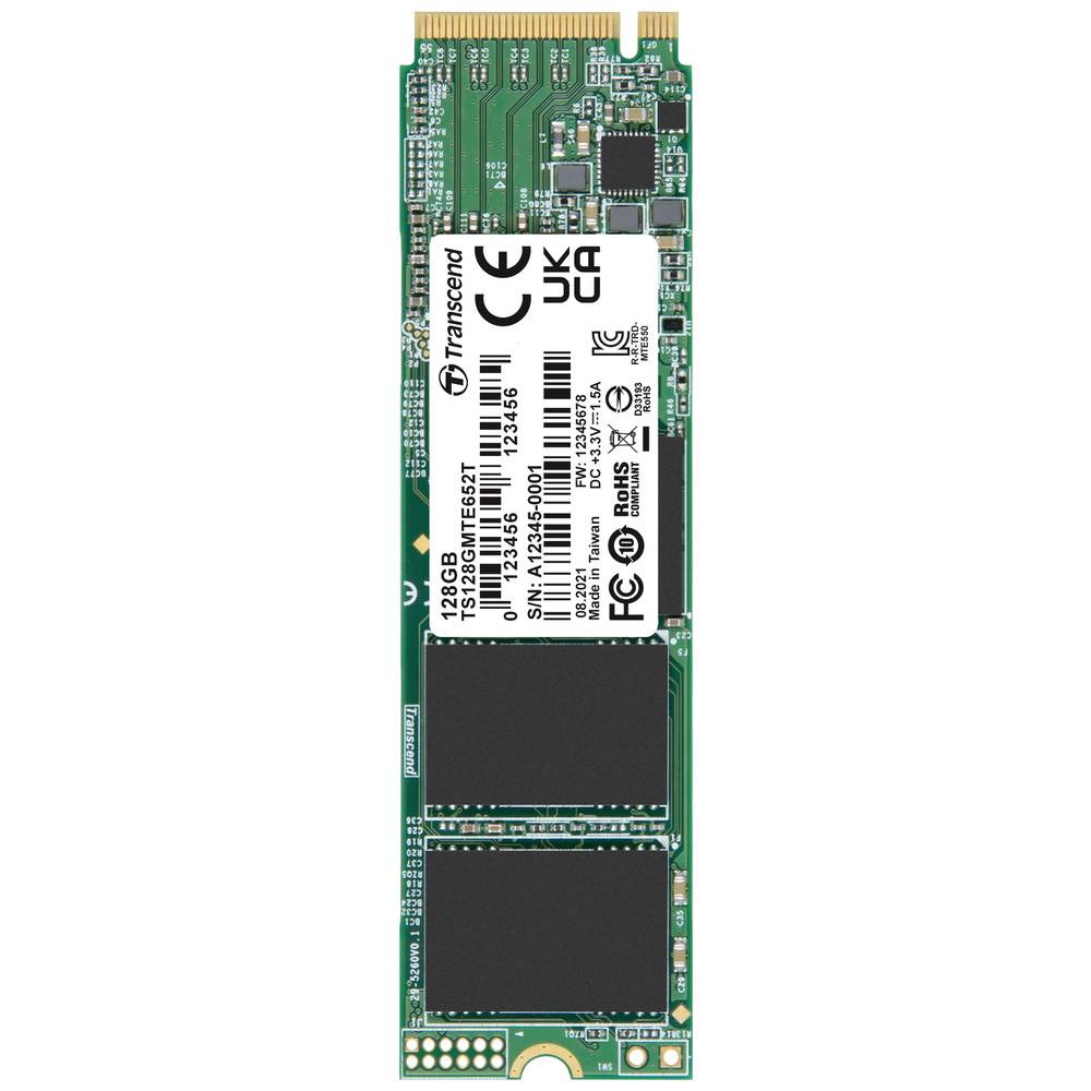 Transcend MTE652T 128 GB SSD interno NVMe/PCIe M.2 PCIe NVMe 3.0 x4 Industrial TS128GMTE652T