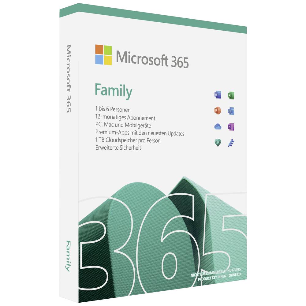 Microsoft Office 365 Family Versione completa, 6 licenze Android, iOS, Mac, Windows Pacchetto Office