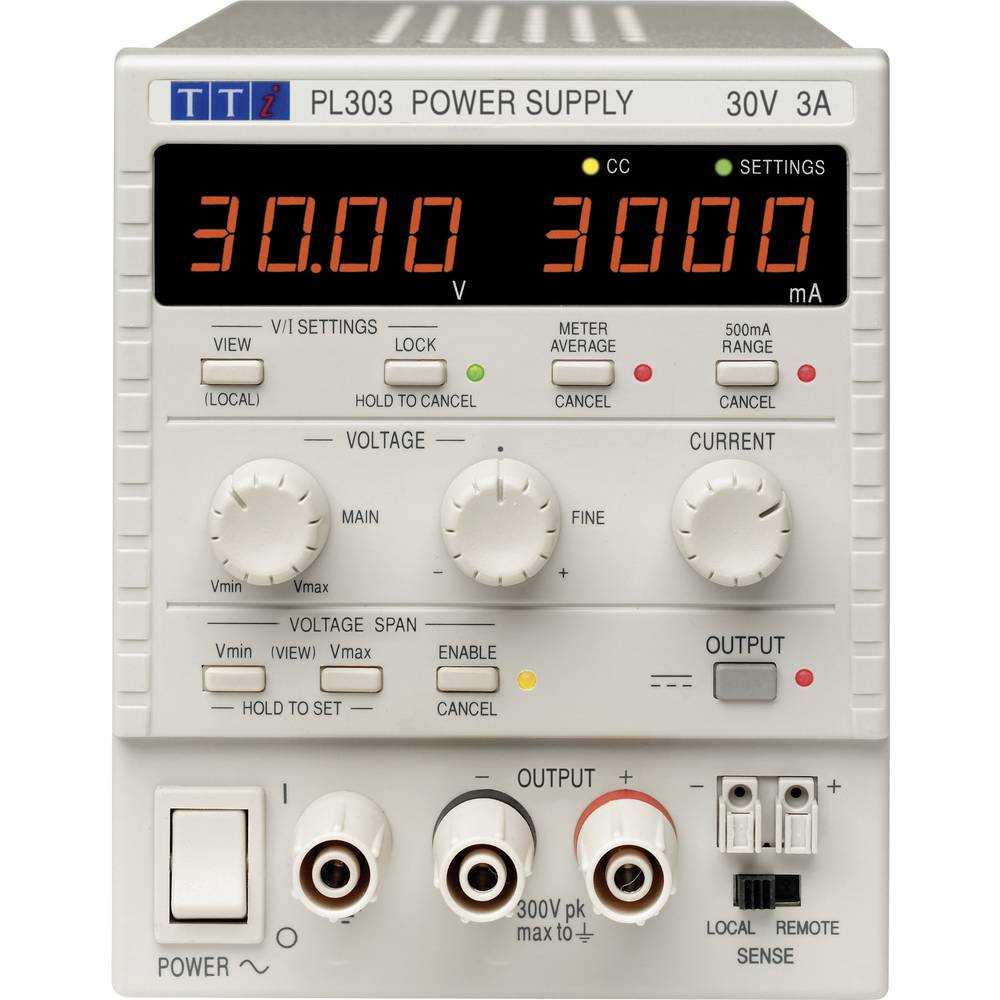 Aim TTi PL303 Alimentatore da laboratorio regolabile 0 - 30 V/DC 0 - 3 A 90 W Num. uscite 1 x