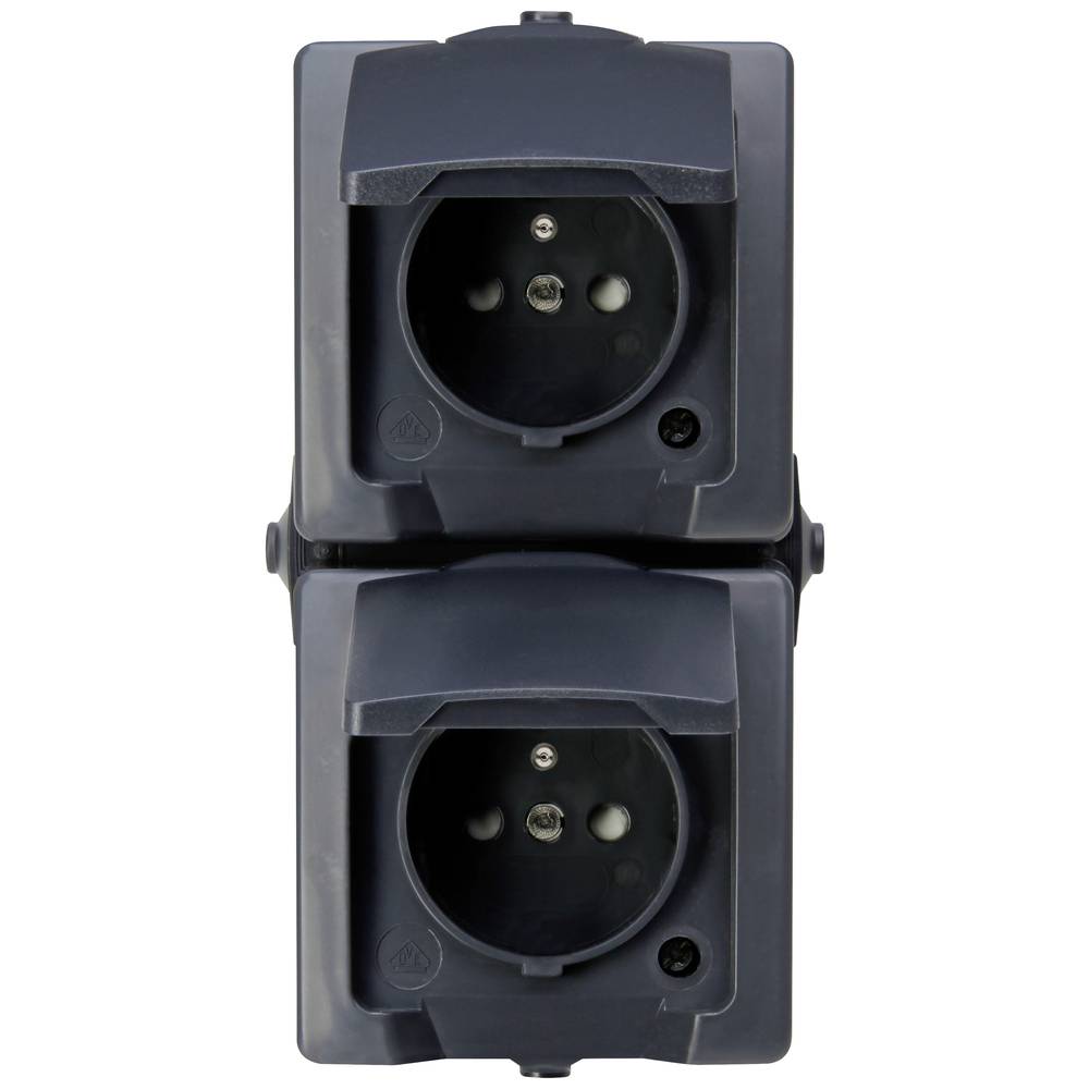Kopp 138815008 Interruttore per ambienti umidi Nautic Antracite 1 pz.