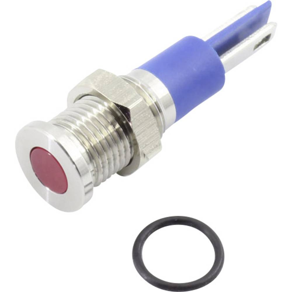 TRU COMPONENTS 1605965 Luce di segnalazione a LED Rosso 12 V DC/AC 70 mcd