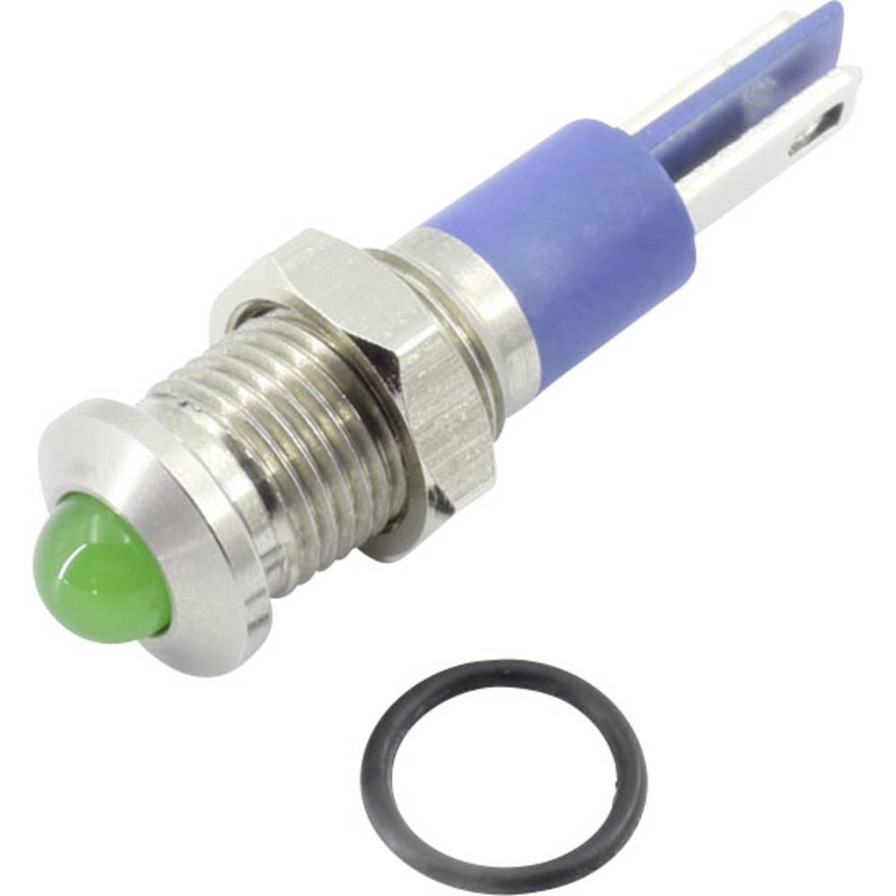 TRU COMPONENTS 1605962 Luce di segnalazione a LED Verde 24 V DC/AC 200 mcd
