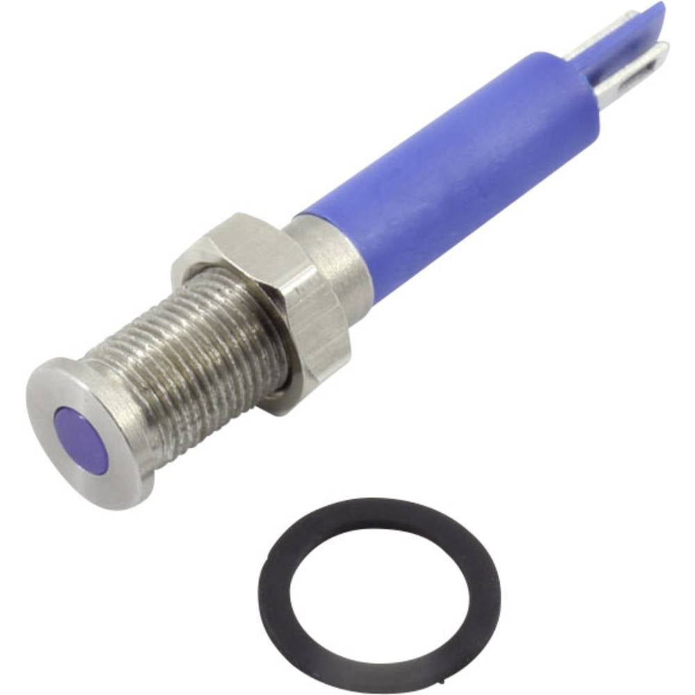 TRU COMPONENTS 1605942 Luce di segnalazione a LED Blu 12 V DC/AC 60 mcd