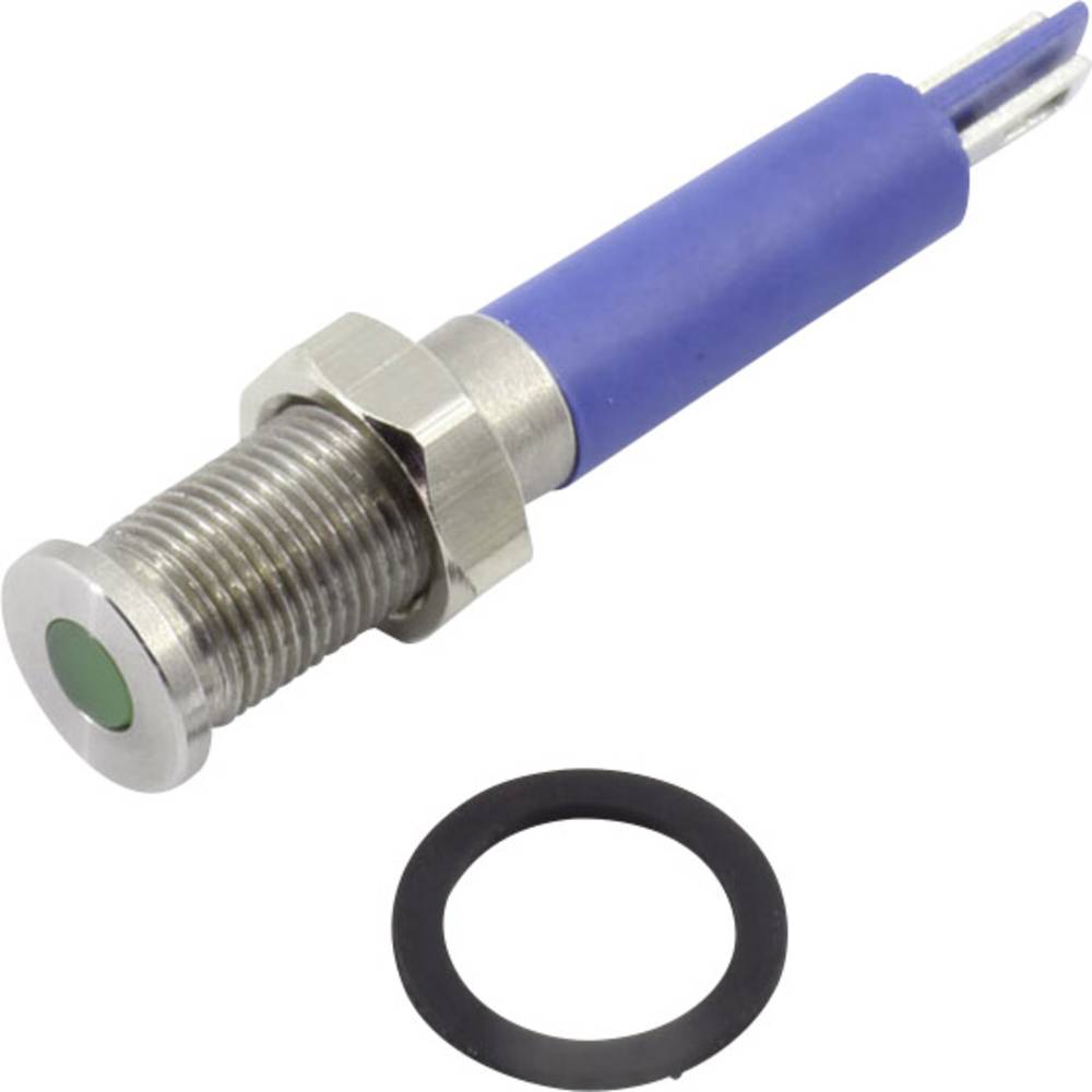 TRU COMPONENTS 1605945 Luce di segnalazione a LED Verde 24 V DC/AC 200 mcd