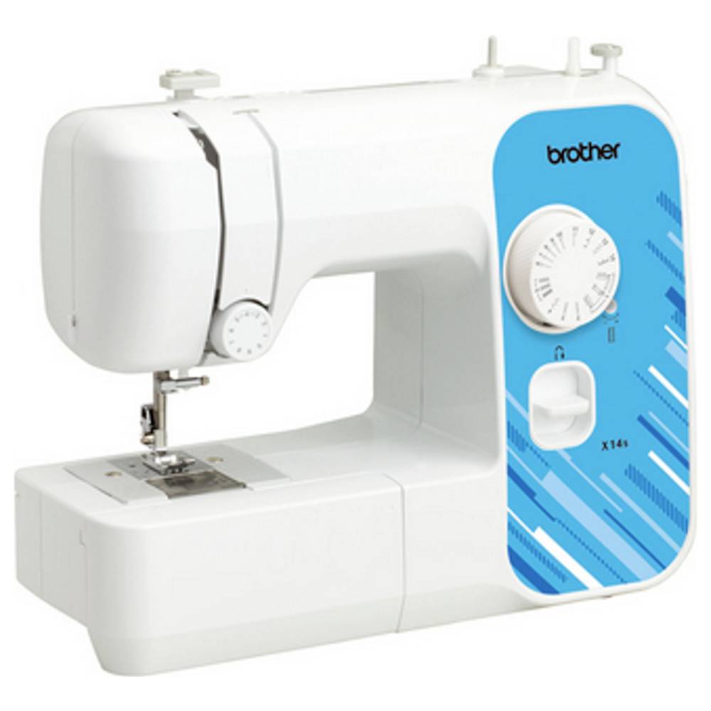 Brother Macchina per cucire a braccio libero X14SVM1 Luce LED Blu, Bianco