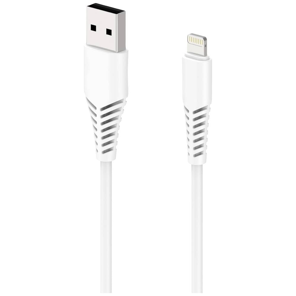 2GO Cavo USB Connettore Apple Lightning, Spina USB-A 1.00 m Bianco 797288
