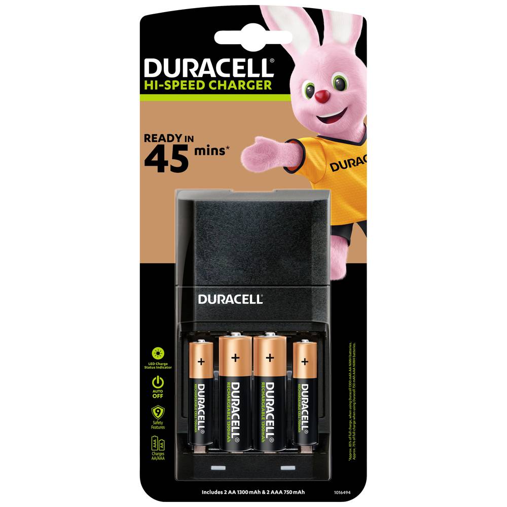 Duracell Advanced Charger CEF27 Caricabatterie universale NiMH Ministilo (AAA), Stilo (AA)