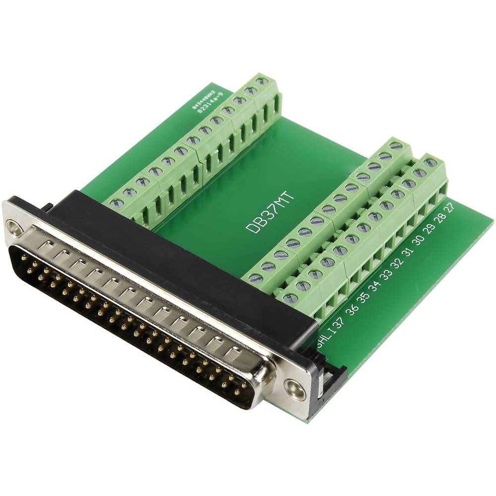 TRU COMPONENTS DSUB37M-39TB-3 1229330 Spina SUB-D 90 ° Numero Poli (num): 37 A vite 1 pz.