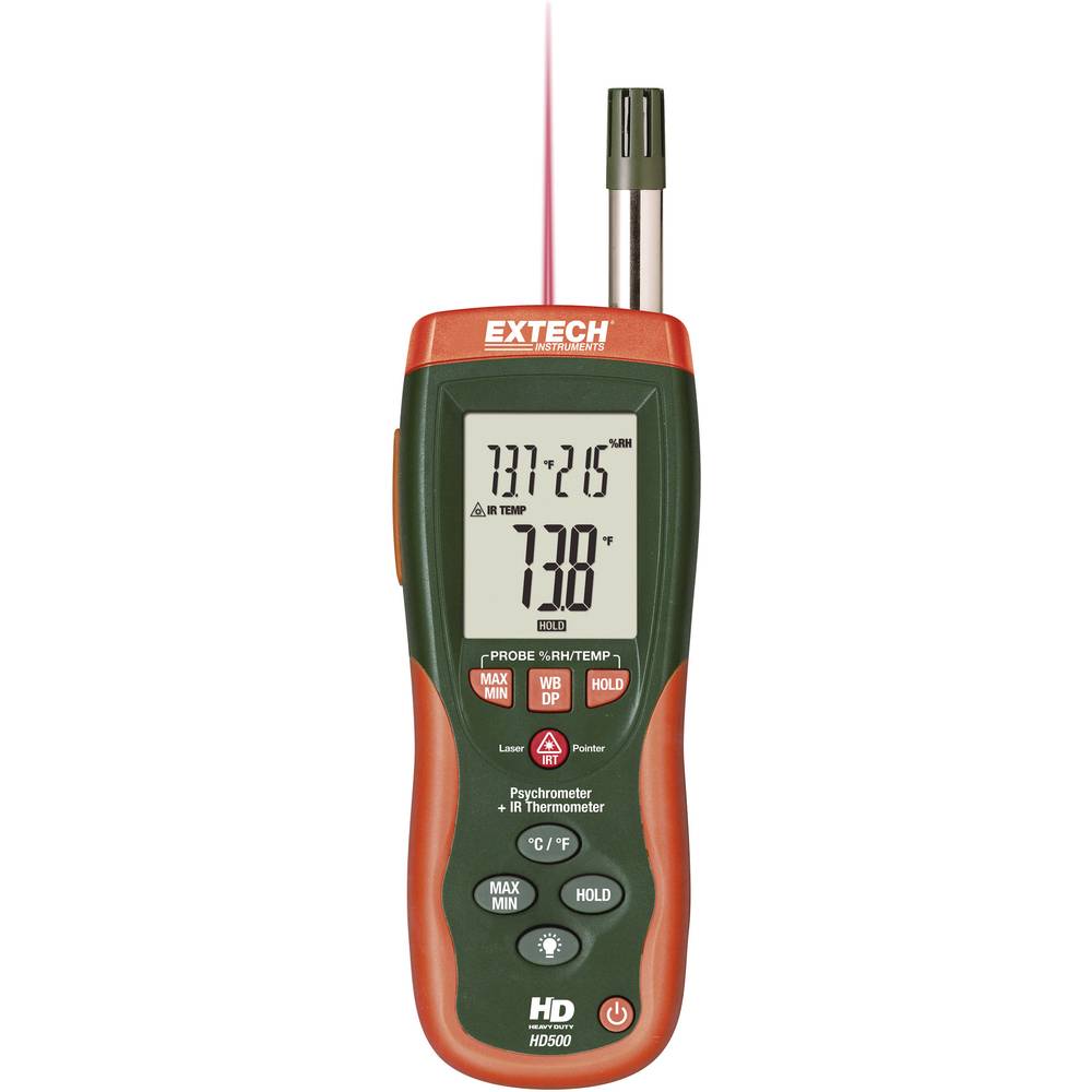 Extech HD-500 Igrometro 0 % ur 100 % ur Indicatore punto di rugiada e allerta muffa