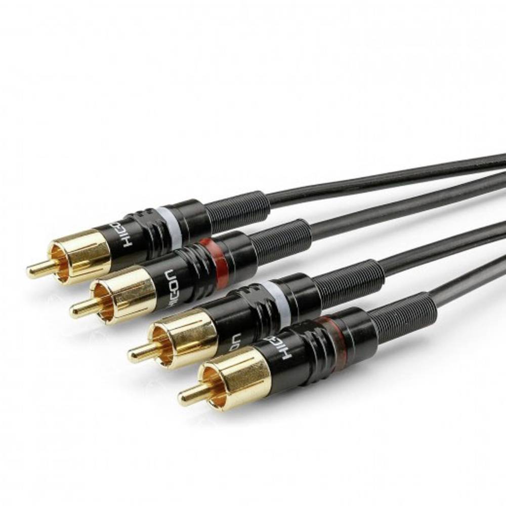 Sommer Cable HBP-C2-0300 Jack / RCA Audio Cavo [2x Spina RCA - 2x Spina RCA] 3.00 m Nero