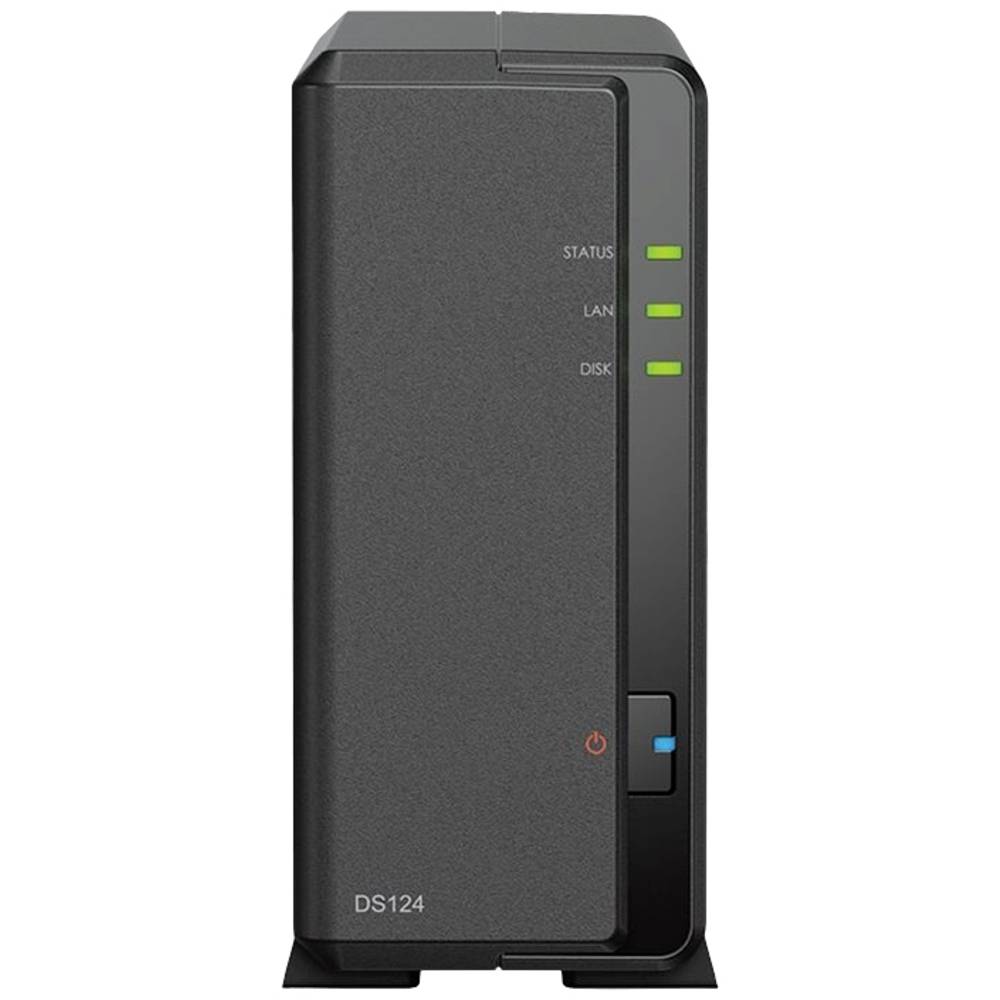 Synology Ds124 Nas 1-bay Slot Singolo Hard Disk Hdd Ssd Sata Ethernet Lan Ip