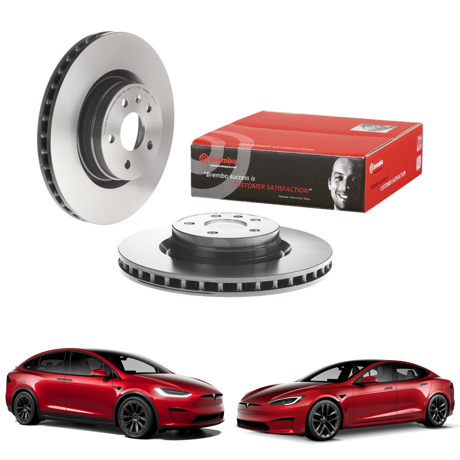 Discofreno Brembo Tesla model S e X Anteriore
