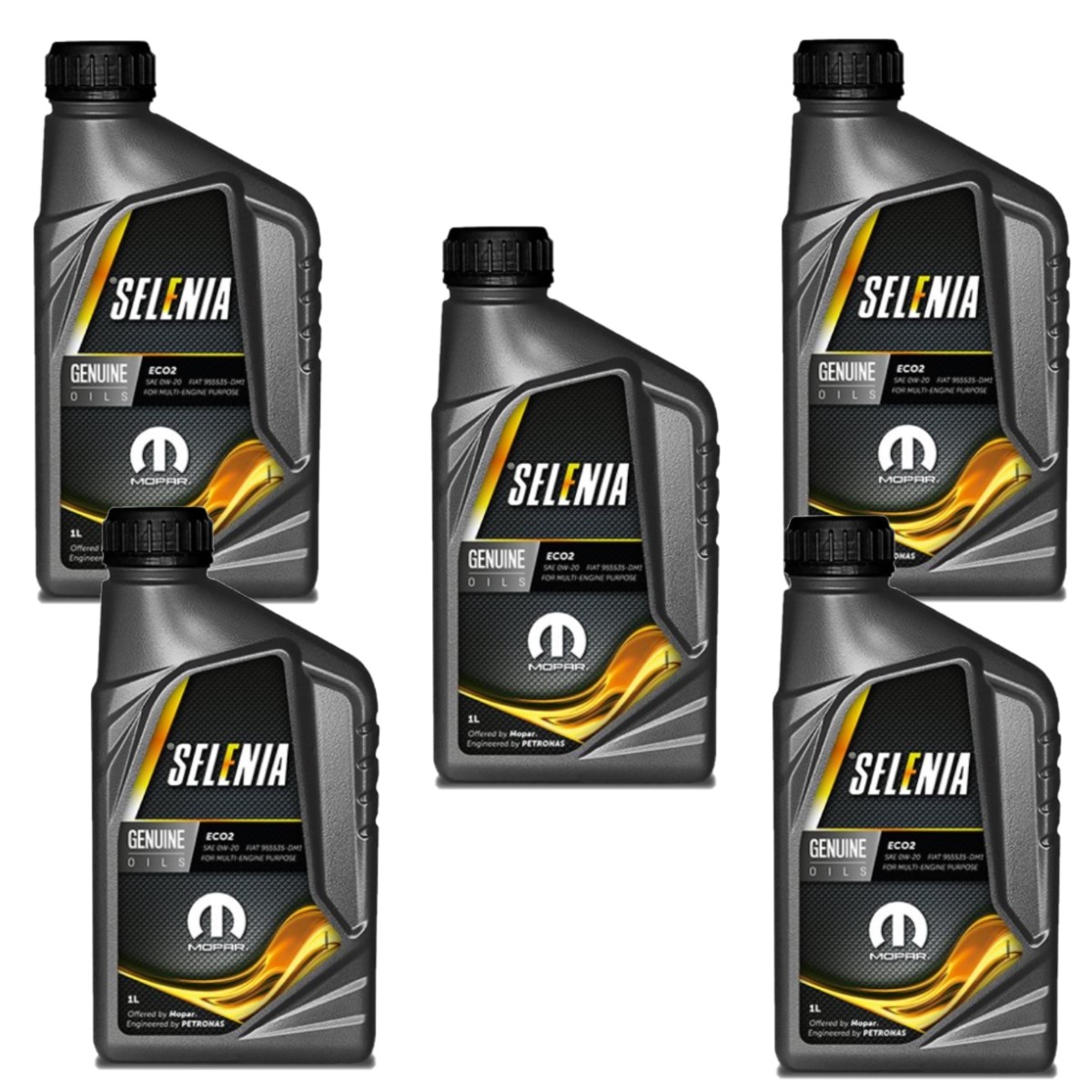 5LT OLIO MOTORE SELENIA MOPAR ECO2 0W20 FIREFLY MILD HYBRID