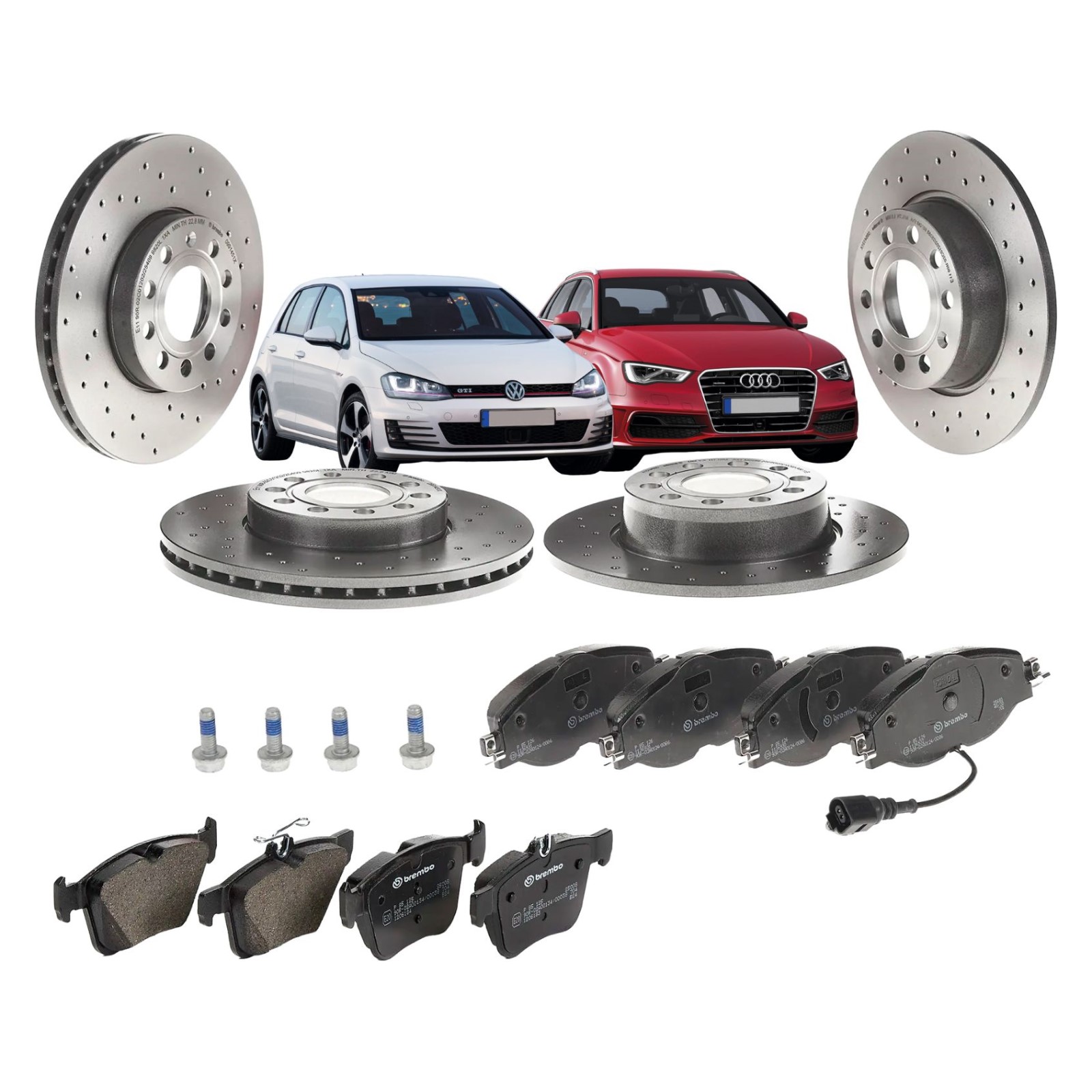 brembo kit dischi e pastiglie AUDI A3 (8V1)