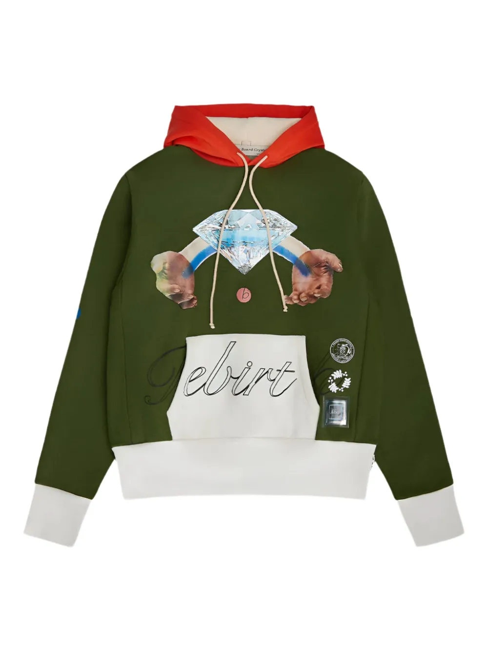 Advisory Board Crystals Felpa con cappuccio Birthstone - April "Olive" - Verde