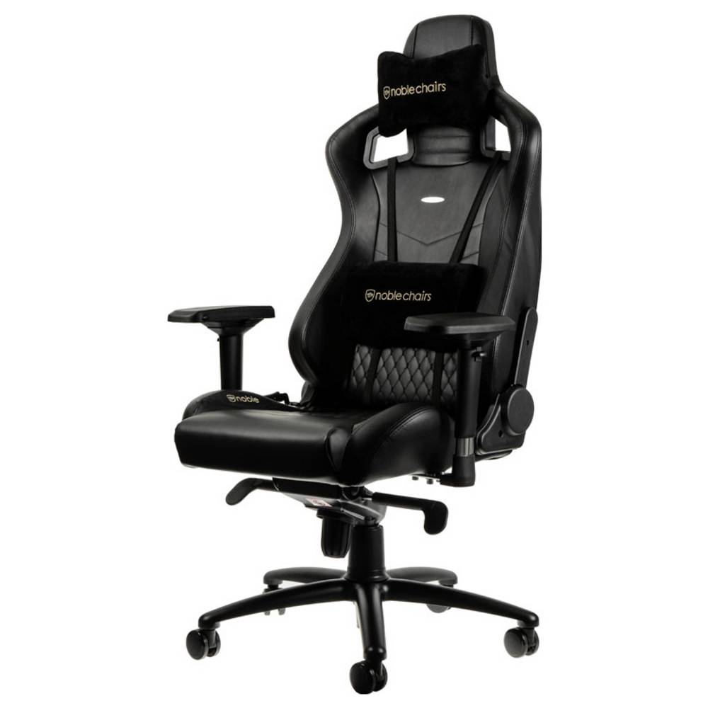 Noblechairs noblechairs EPIC Echtleder Gaming Stuhl - schwarz Sedia da gioco