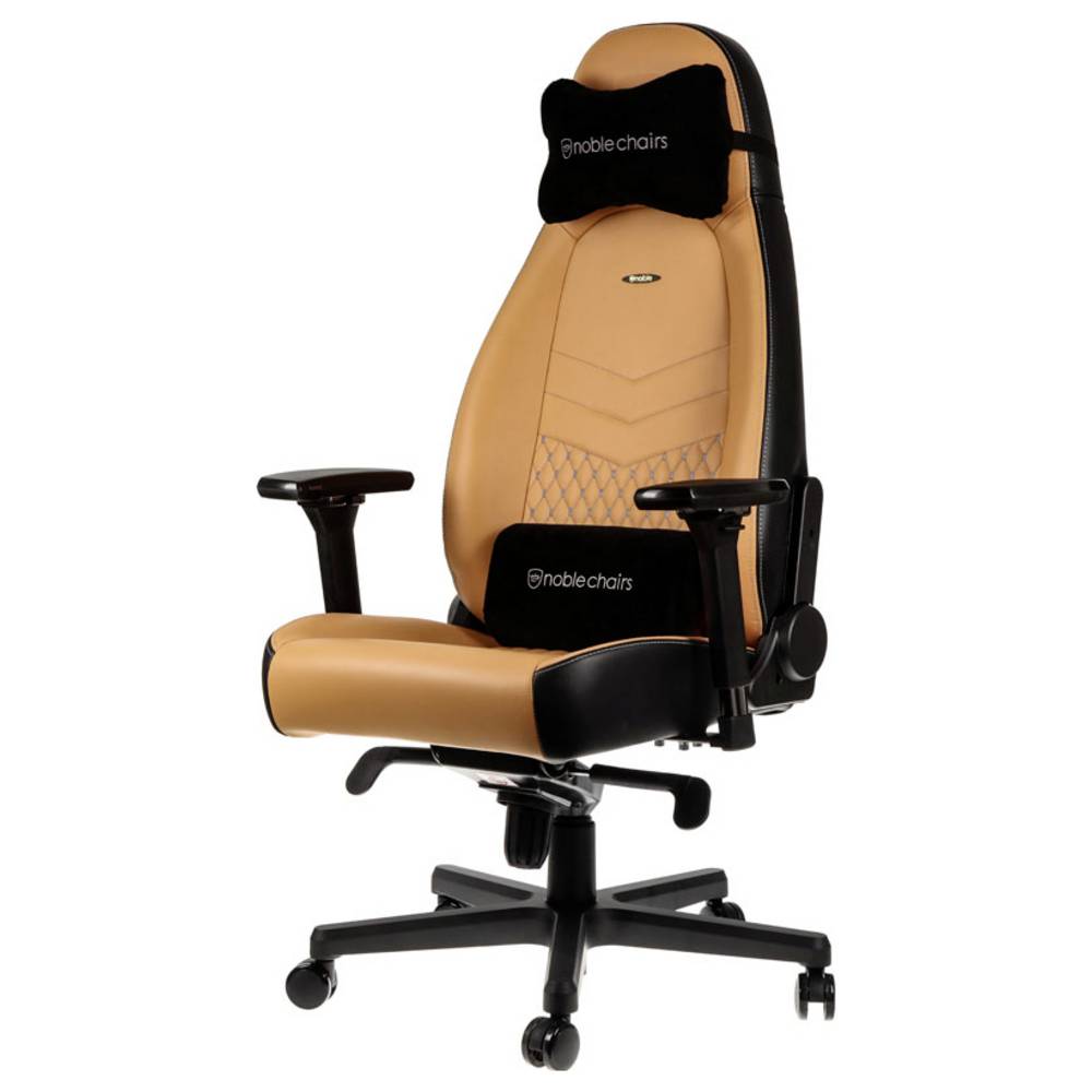 Noblechairs noblechairs ICON Echtleder Gaming Stuhl - cognac/schwarz Sedia da gioco Cognac