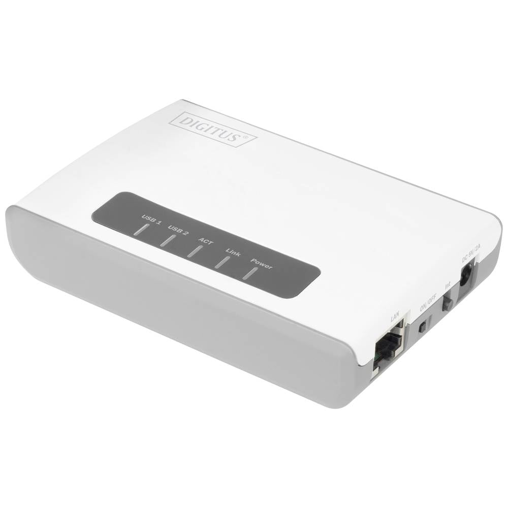 Digitus DN-13024 Server di stampa di rete USB-A, LAN (10/100 Mbit / s), WLAN 802.11 b/g/n