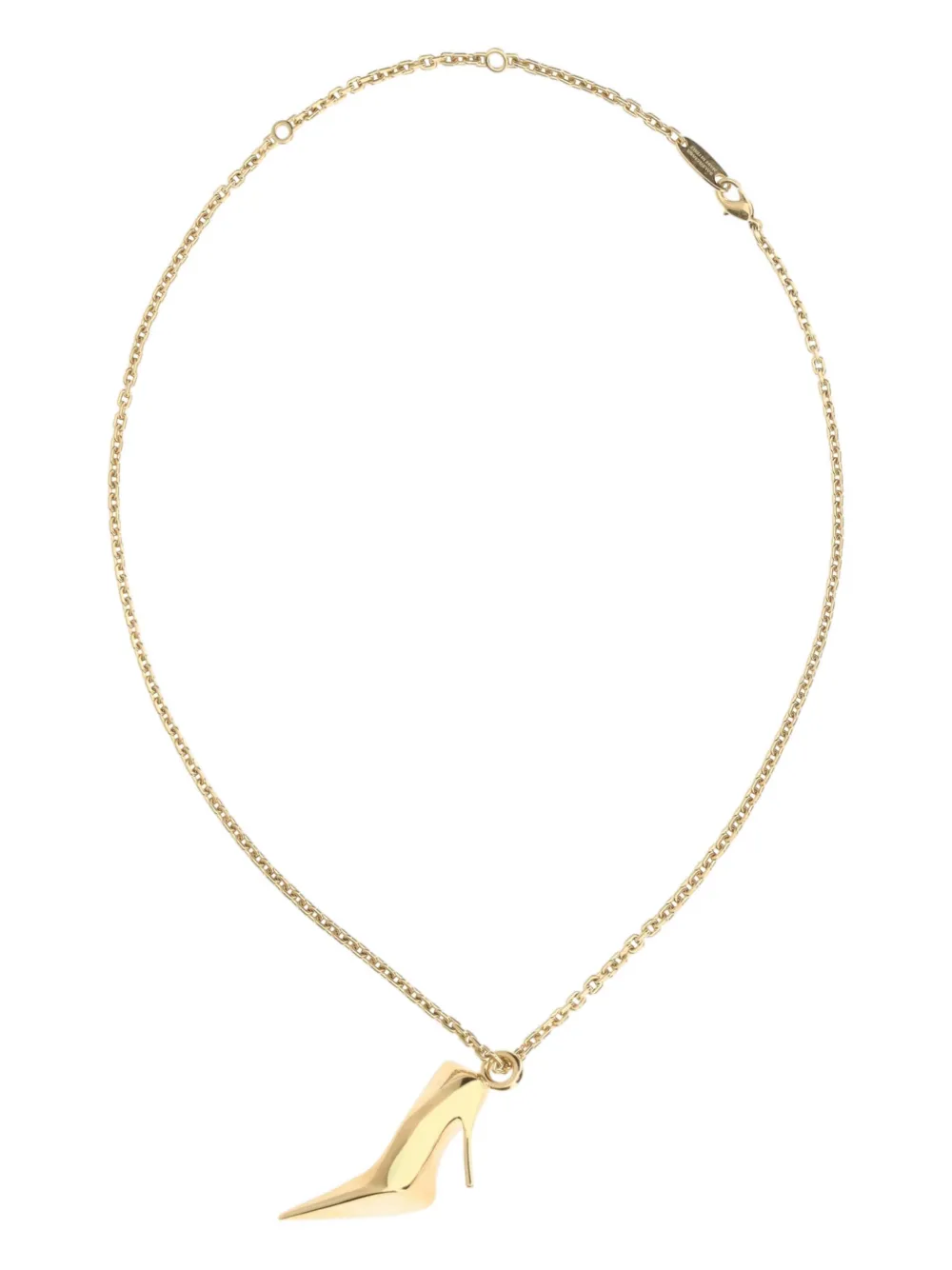 Balenciaga stiletto heel chain necklace - Oro