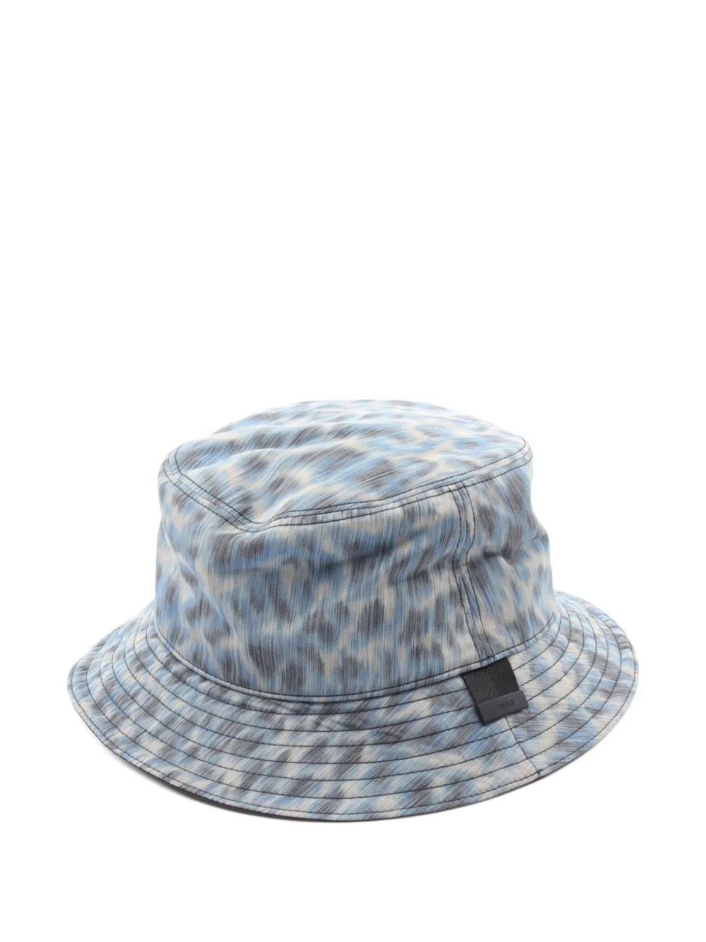 Christian Dior Pre-Owned 2010s leopard-print bucket hat - Blu