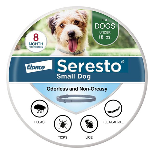 Collare Seresto per cani di piccola taglia fino a 18 libbre - 15 pollici (38 cm) 1 collare