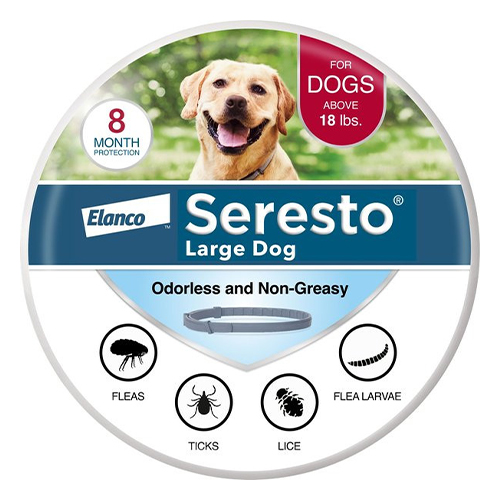 Collare Seresto per cani di taglia grande di peso superiore a 18 libbre - 27,5 pollici (70 cm) 1 collare