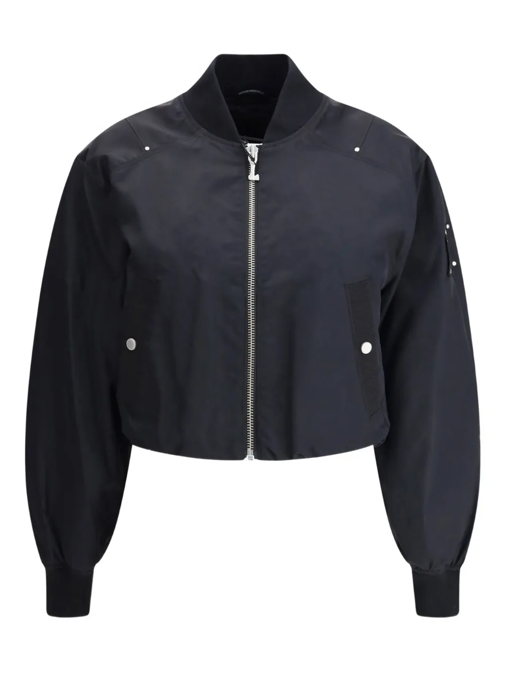 Moose Knuckles logo-plaque ribbed-cuff jacket - Nero