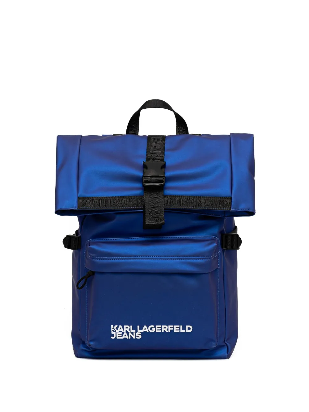 Karl Lagerfeld Jeans roll-top buckle backpack - Blu