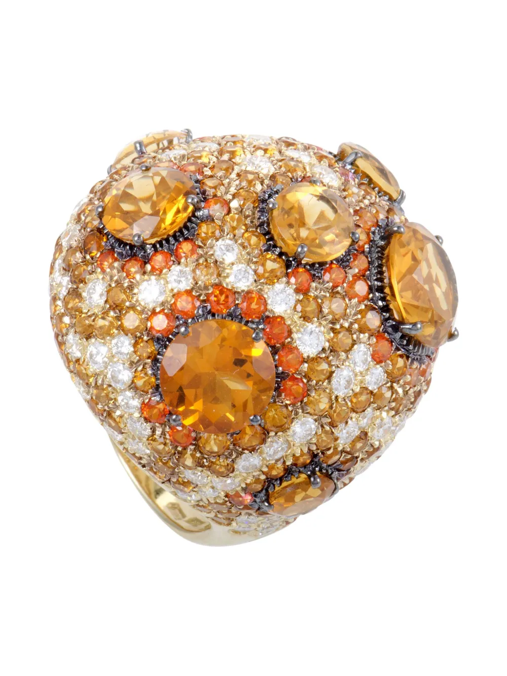 Roberto Coin Pre-Owned 18kt yellow gold Citrine ring - Giallo
