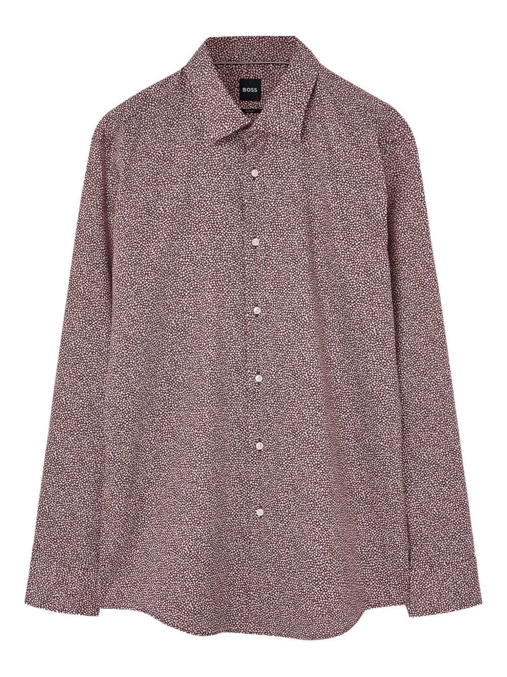 BOSS micro-dot print shirt - Marrone