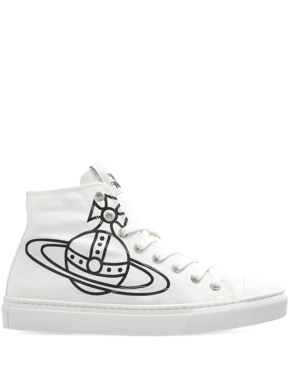 Vivienne Westwood orb-logo high-top trainers - Bianco