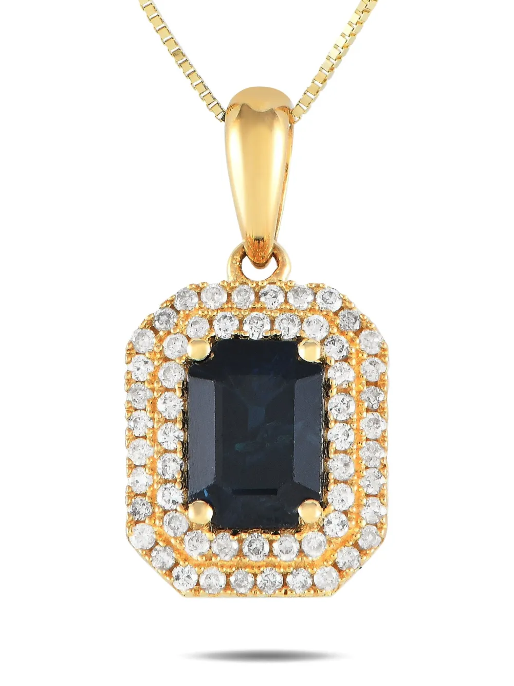 LB Exclusive 14kt yellow gold sapphire necklace - Oro