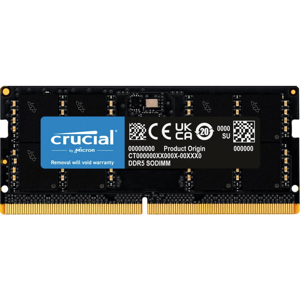 Crucial CT64G56C46S5 Modulo di memoria PC DDR5 64 GB 1 x 64 GB On-the ECC 2800 MHz 262pin SO-DIMM CL46 46-45-45 CT64G56C46S5