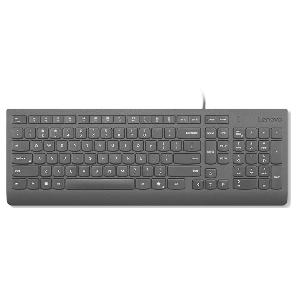 Lenovo 4Y41R64647 Cablato Tastiera Tedesco, QWERTZ Nero