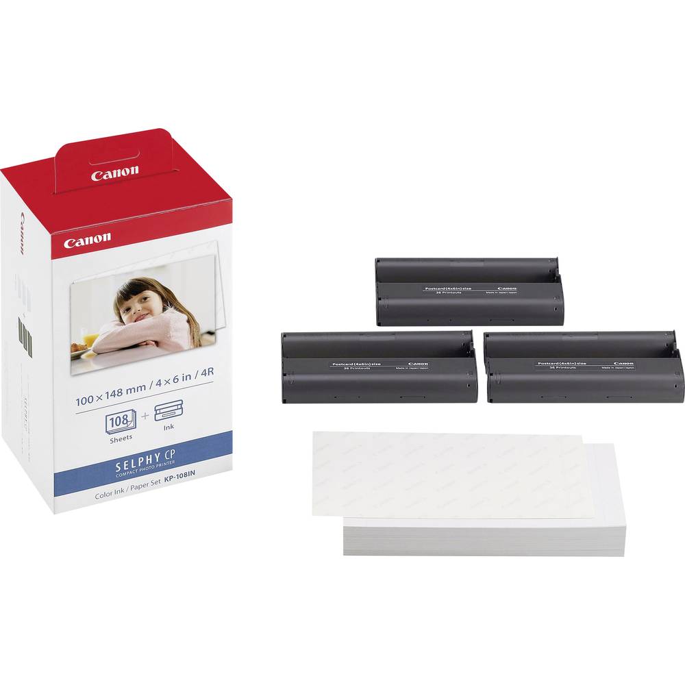 Canon Selphy Photo Pack KP-108IN 3115B001 Set carta e inchiostro per stampante fotografica 108 Foglio