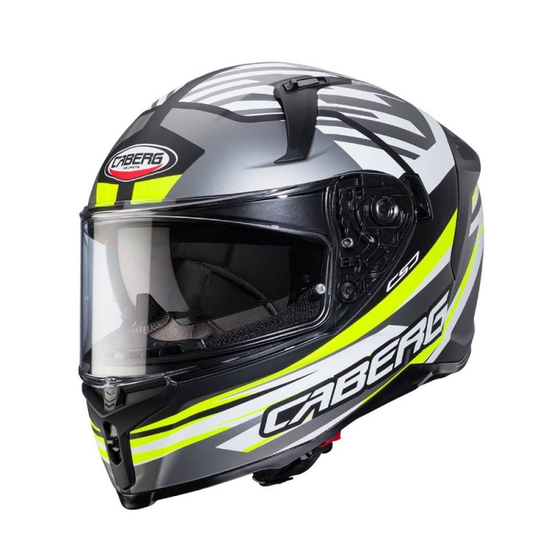 Casco Integrale Caberg Avalon X Kira Nero Opaco Grigio Giallo Bianco S