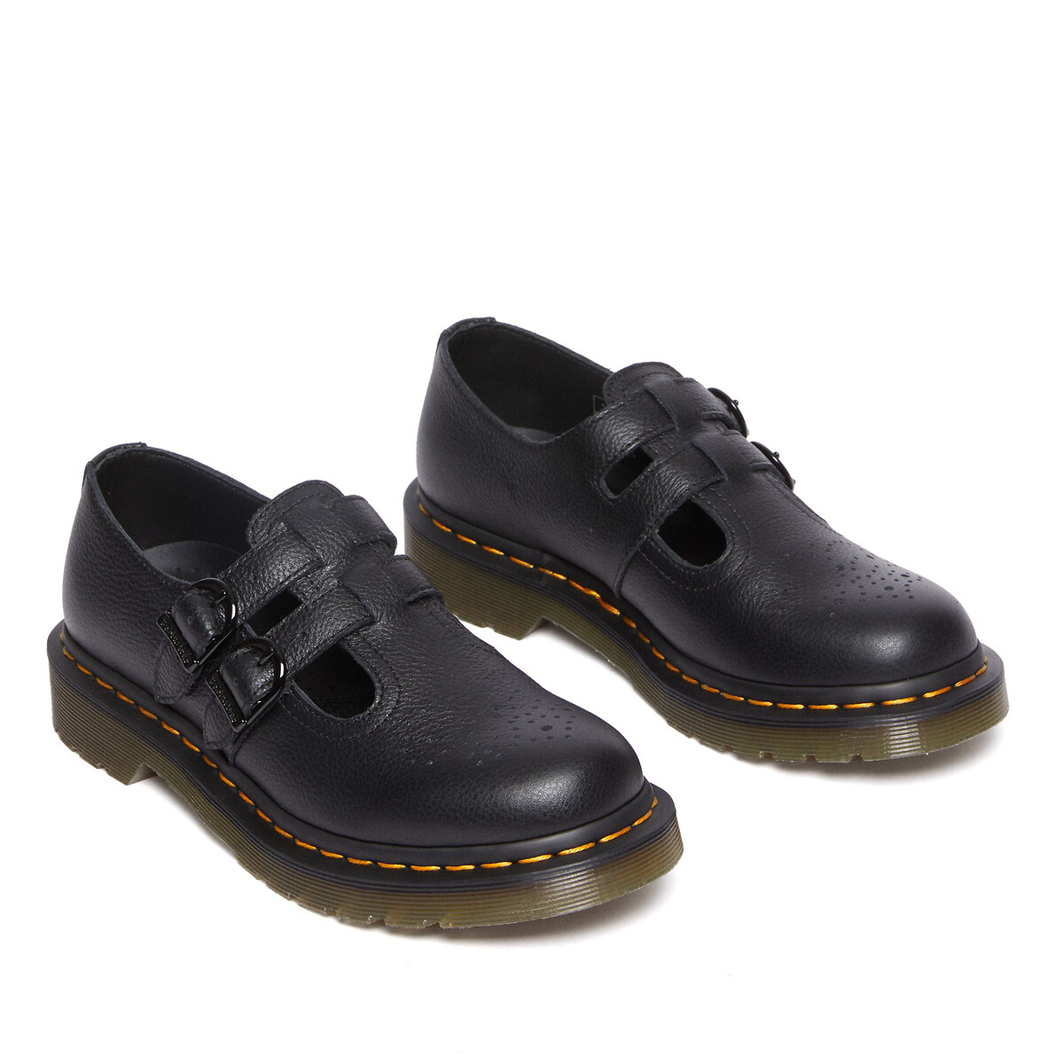 Dr. Martens Scarpe Stile Baby In Pelle Virginia 8065 Mary Jane Nero Donna Taglie 37