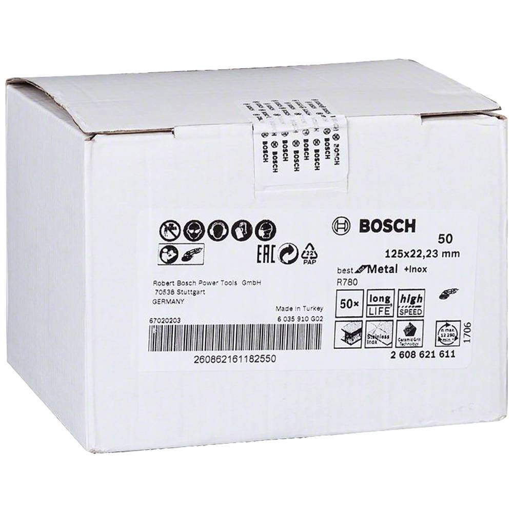 Bosch Accessories 2608621611 Disco in fibra Diametro 125 mm 1 pz.