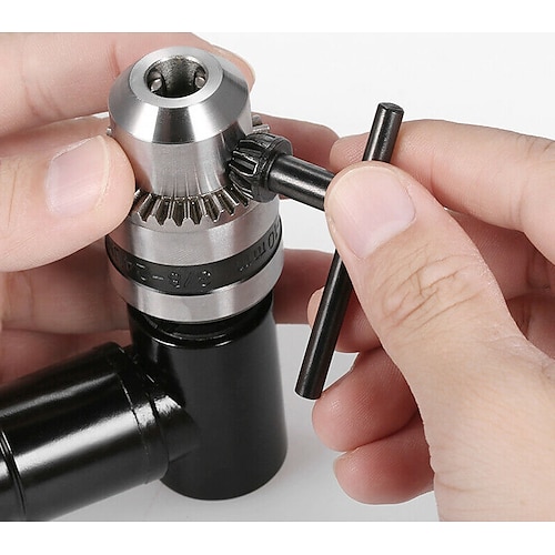 Angolo del trapano elettrico ad angolo retto di 90 gradi Angolo del dispositivo di rotazione con codolo esagonale da 8 mm che estende la gamma del man