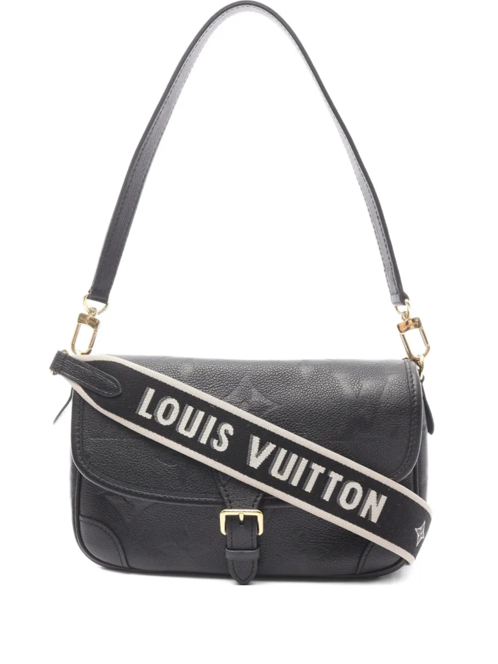 Louis Vuitton Pre-Owned 2021 Diane Monogram-Empreinte leather shoulder bag - Nero
