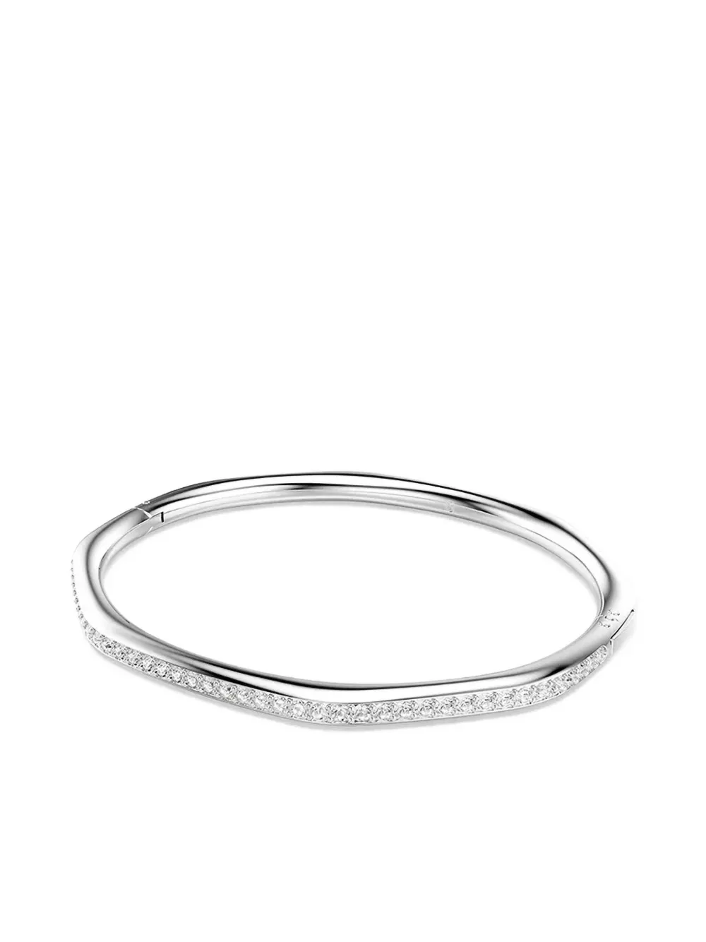 Swarovski Dextera faceted crystal-embellished bangle - Argento