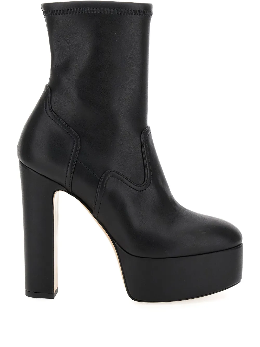 Casadei Patty platform boots - Nero