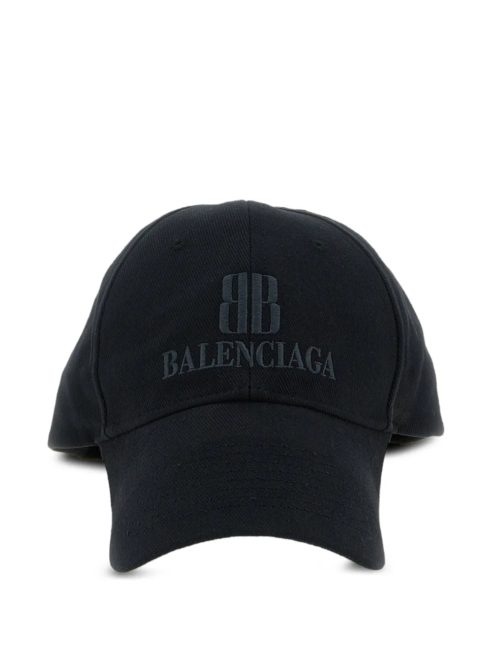 Balenciaga logo-embroidered baseball cap - Nero
