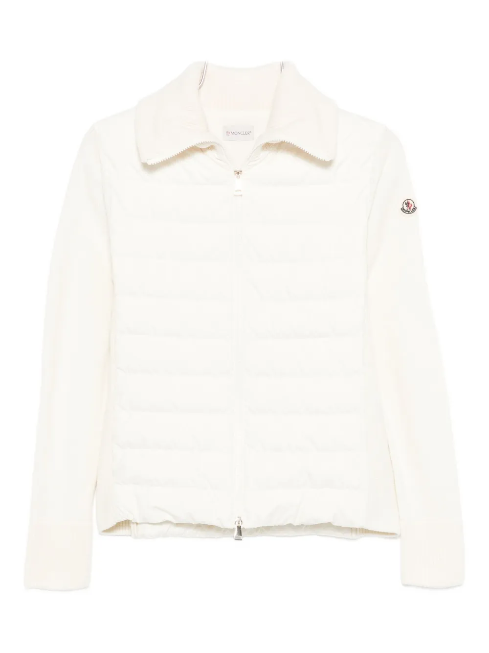 Moncler quilted knitted jacket - Toni neutri