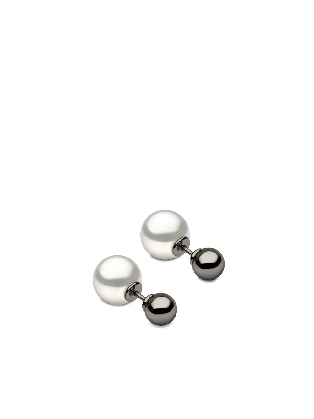 Yoko London 18K black gold south sea pearl earrings - Nero